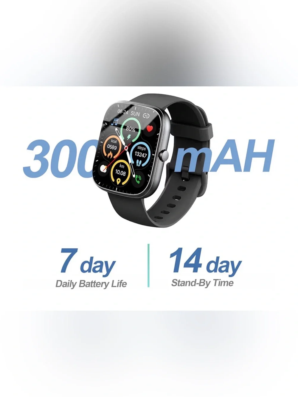 Smart Fitness Watch - Black